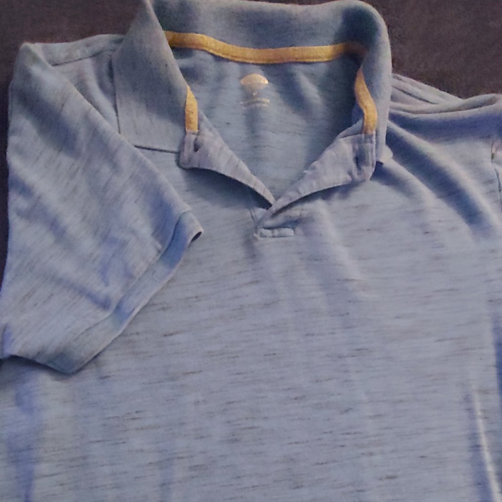 Old Navy Blue Grey pattern Polo Shirt